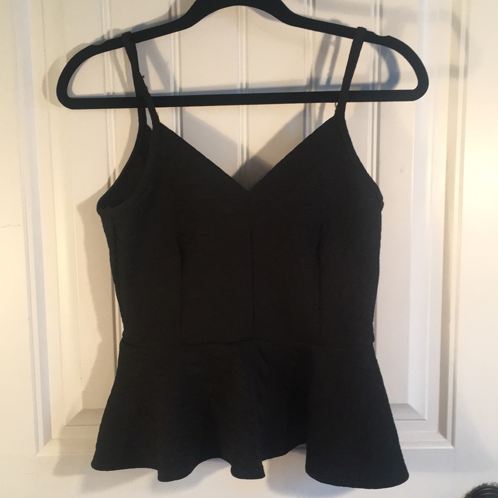 Never been worn black Dainty Hooligan peplum top